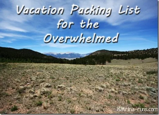 vacation packing