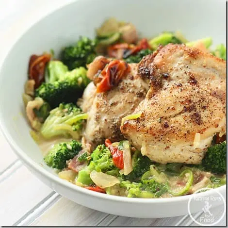 chicken bacon zoodles~
