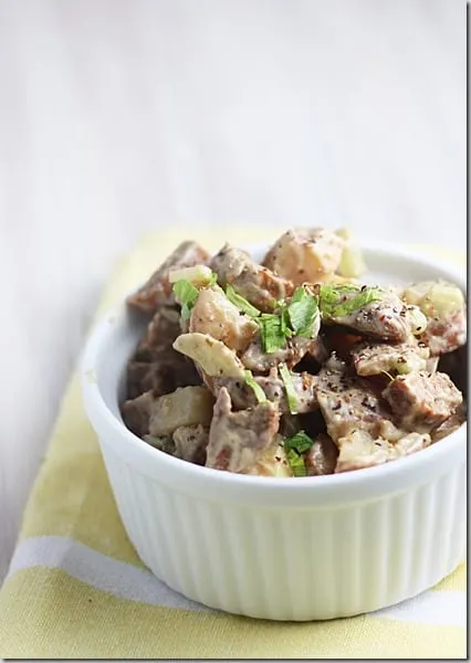 dijon sausage potato salad
