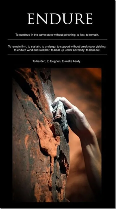 endure