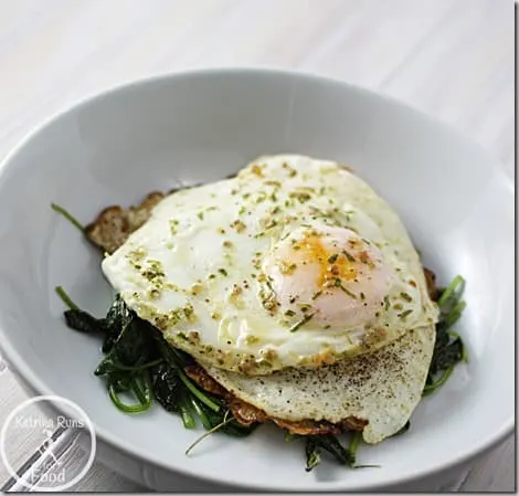 eggs spinach