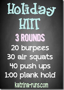 holiday hiit