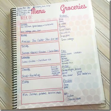menu planner
