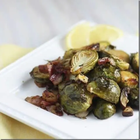 Lemony Bacon Brussels Sprouts