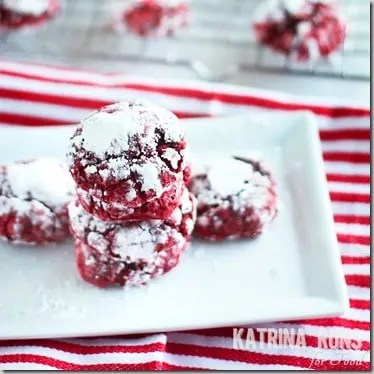 crinkle cookies red velvet2~
