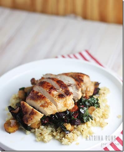 chicken chard stir fry~