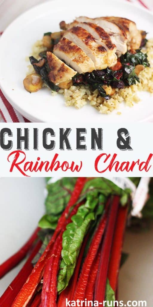 Chicken and Rainbow Chard is a perfect easy meal that is Whole30 compliant! 