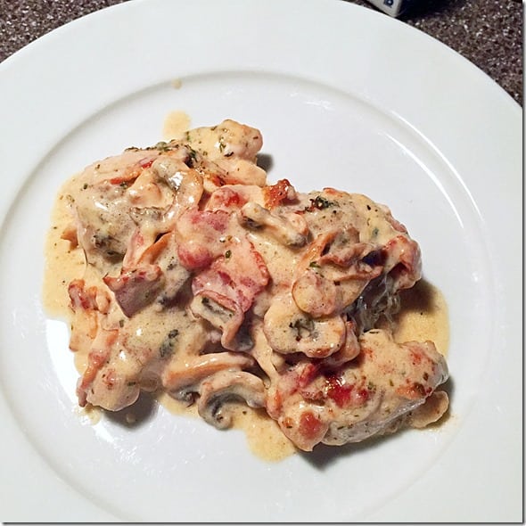bacon chicken thighs