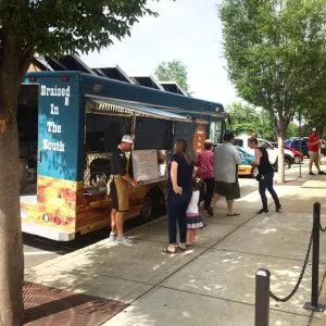 The Great Food Truck Race filming in Tuscaloosa, Alabama