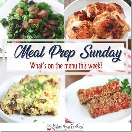 2018 Meal Prep Sunday jan 14