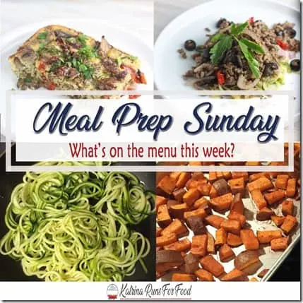 2018 Meal Prep Sunday jan 7