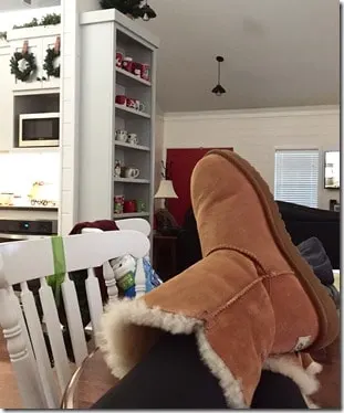 fuzzy boots
