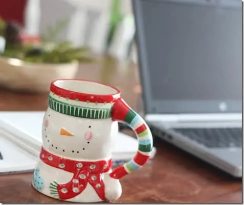 snowman mug