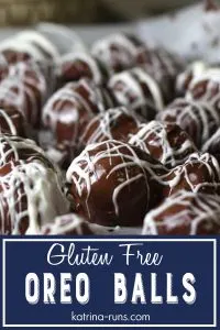 plate with chocolate covered oreo balls gluten free