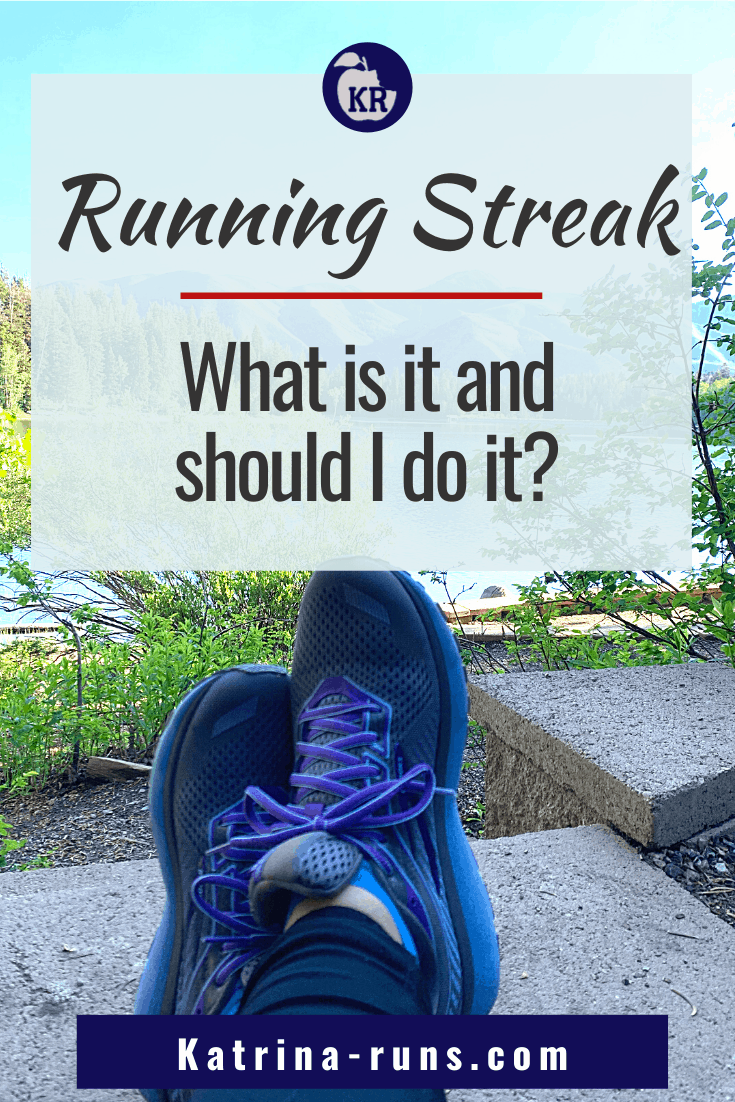 Graphic with "Running Streaking"